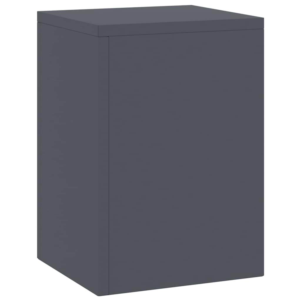 Suporturi pentru plante 2 pcs Antracit 24 x 24 x 35 cm Oțel GartenMobel Dekor