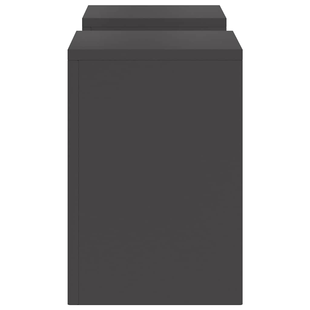 Suporturi pentru plante 2 pcs Negru 24 x 24 x 35 cm Oțel GartenMobel Dekor