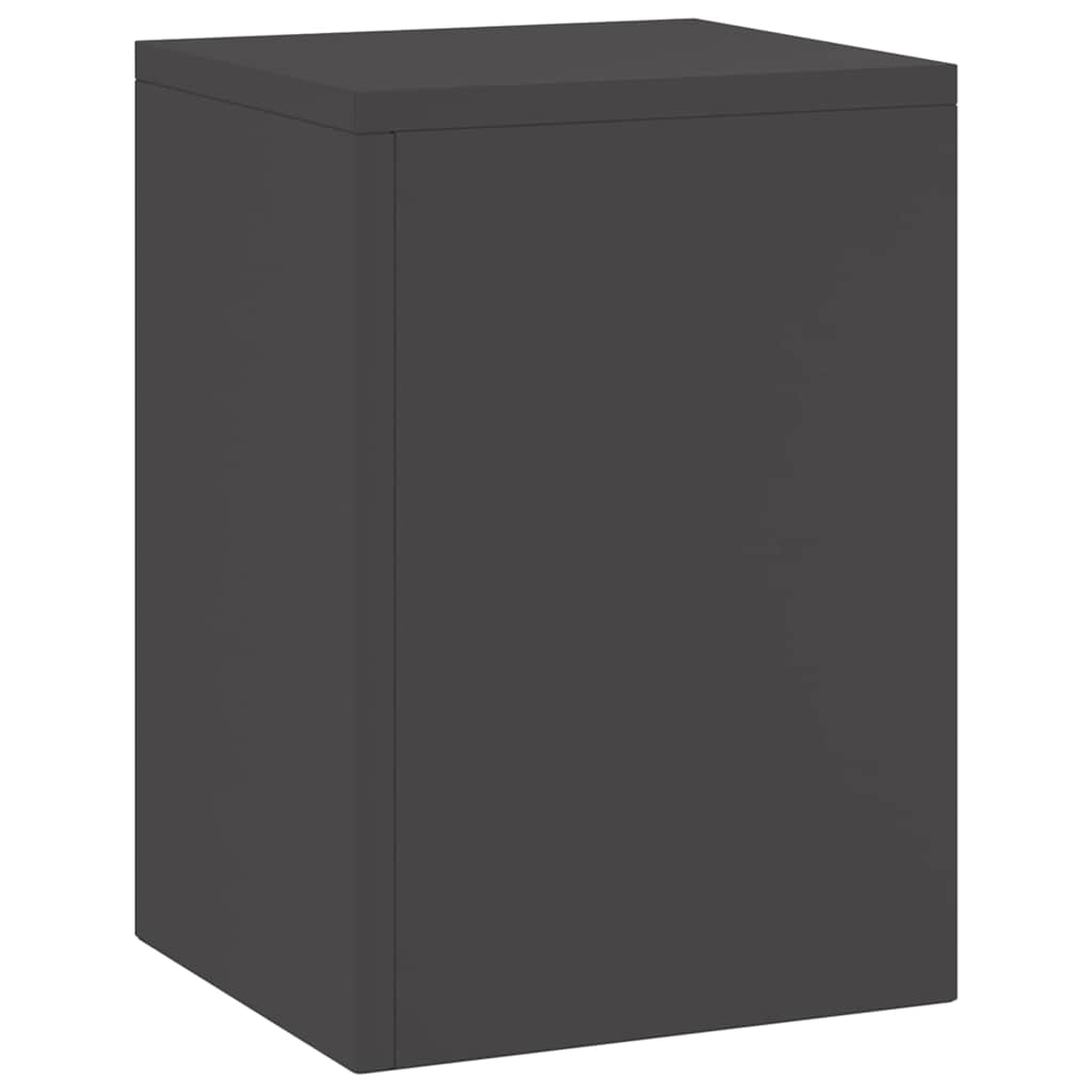 Suporturi pentru plante 2 pcs Negru 24 x 24 x 35 cm Oțel GartenMobel Dekor