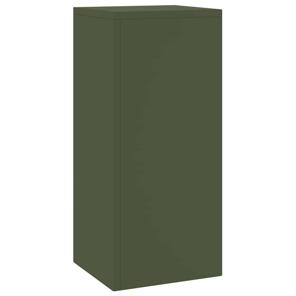 Suporturi pentru plante 2 pcs Olivengrønn 24 x 24 x 55 cm Oțel GartenMobel Dekor