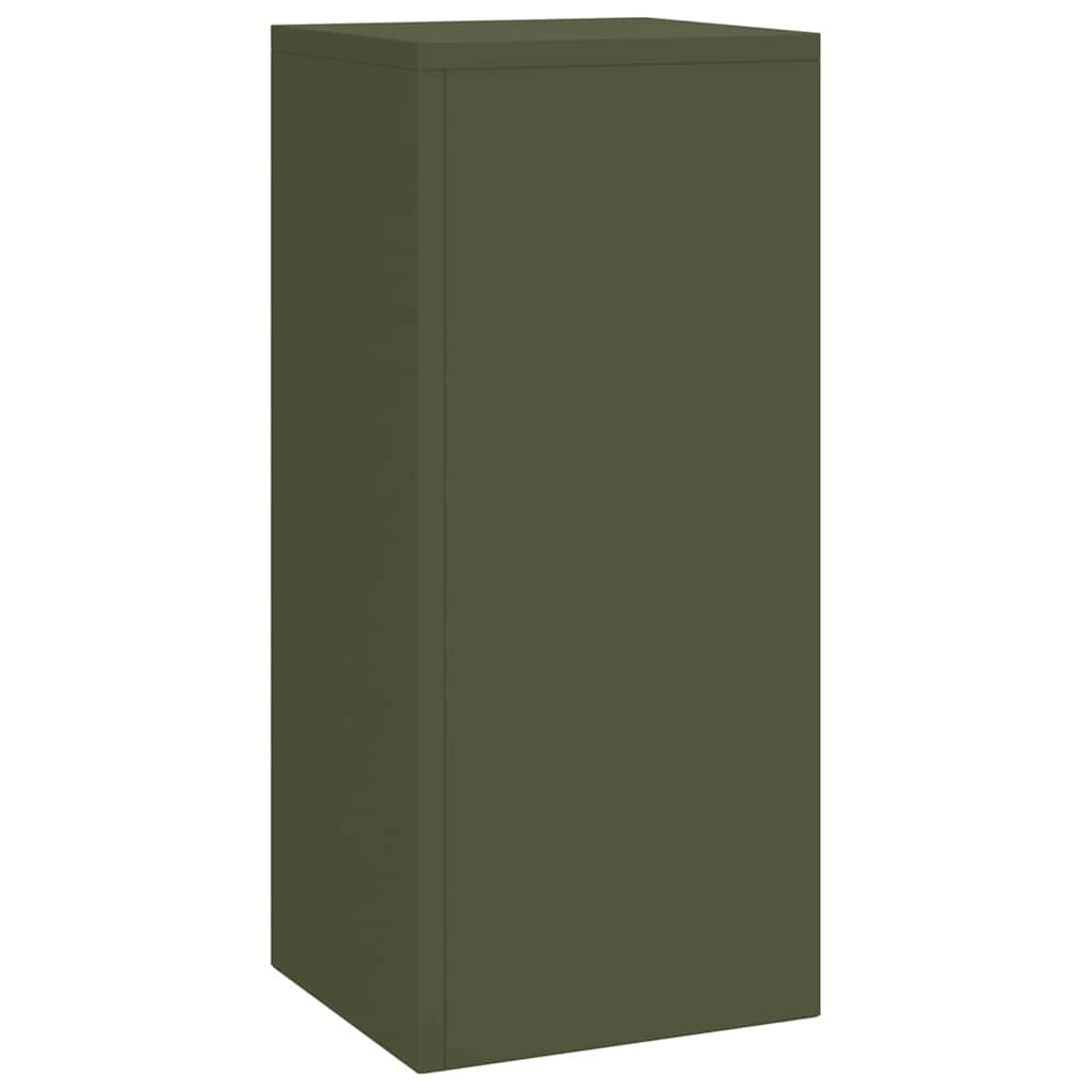 Suporturi pentru plante 3 pcs Olivengrønn 24 x 24 x 75 cm Oțel GartenMobel Dekor