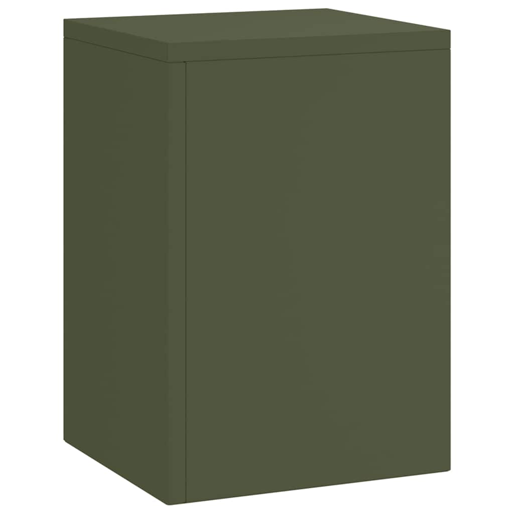 Suporturi pentru plante 3 pcs Olivengrønn 24 x 24 x 75 cm Oțel GartenMobel Dekor