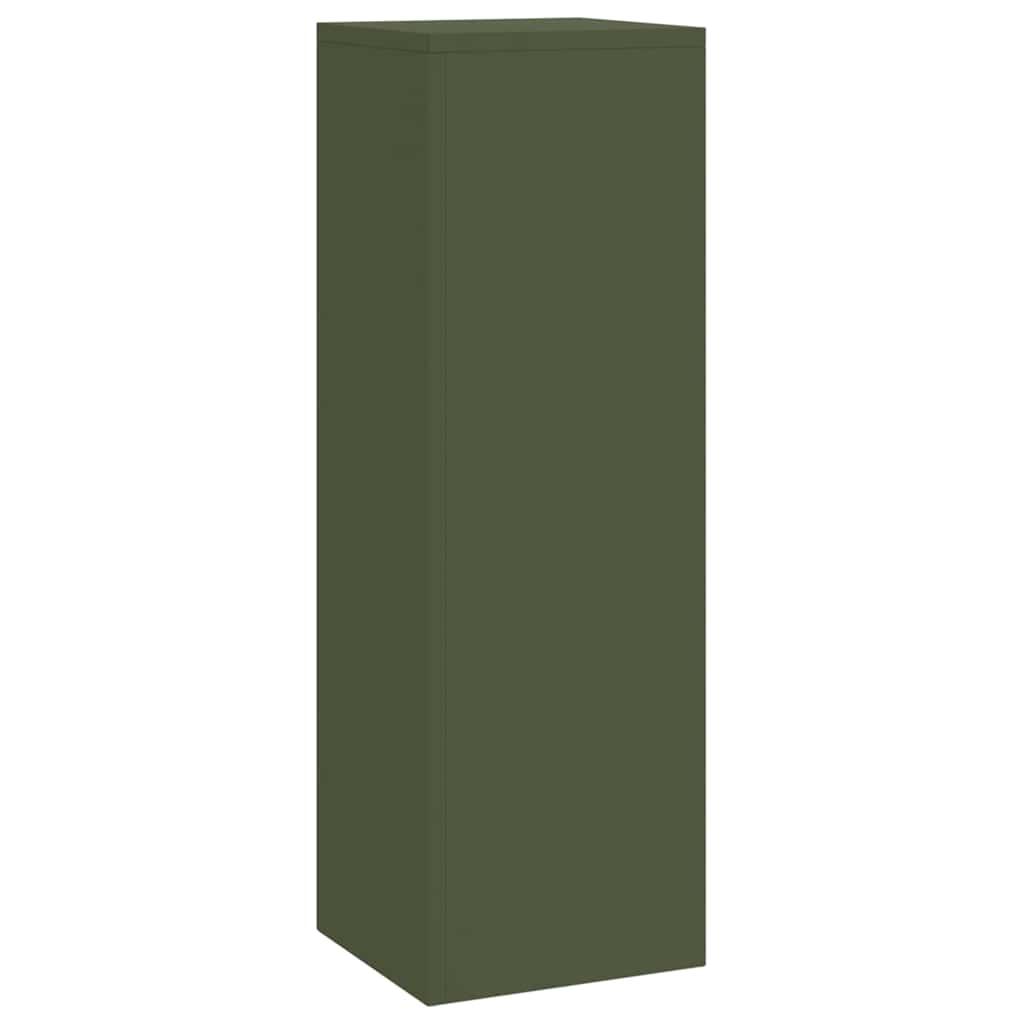 Suporturi pentru plante 3 pcs Olivengrønn 24 x 24 x 75 cm Oțel GartenMobel Dekor
