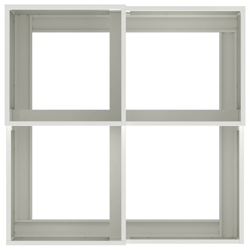 Vază pentru Grădină Alb 100 x 100 x 48 cm Oțel GartenMobel Dekor