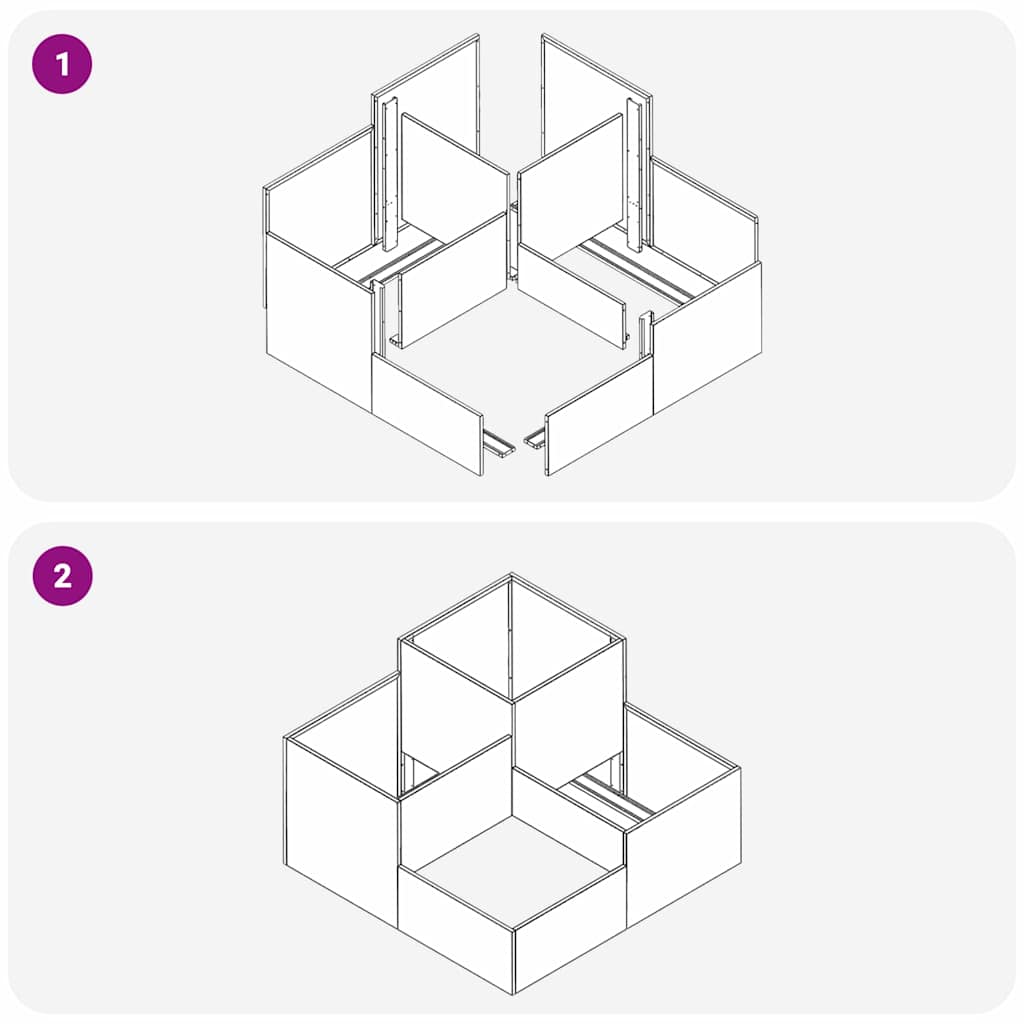 Vază pentru Grădină Alb 100 x 100 x 60 cm Oțel GartenMobel Dekor