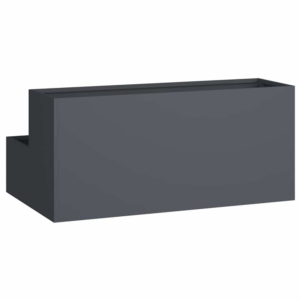 Vază pentru Grădină Antracit 100 x 60 x 45 cm Oțel GartenMobel Dekor