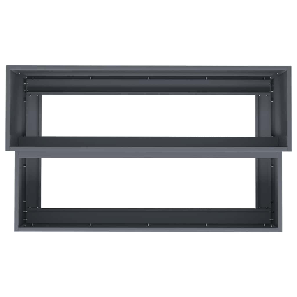 Vază pentru Grădină Antracit 100 x 60 x 45 cm Oțel GartenMobel Dekor
