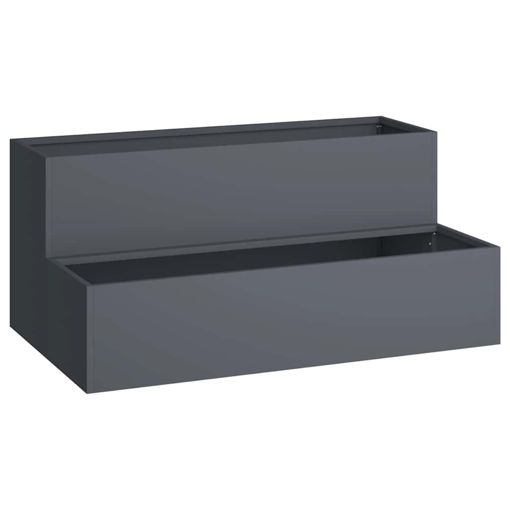 Vază pentru Grădină Antracit 100 x 60 x 45 cm Oțel GartenMobel Dekor