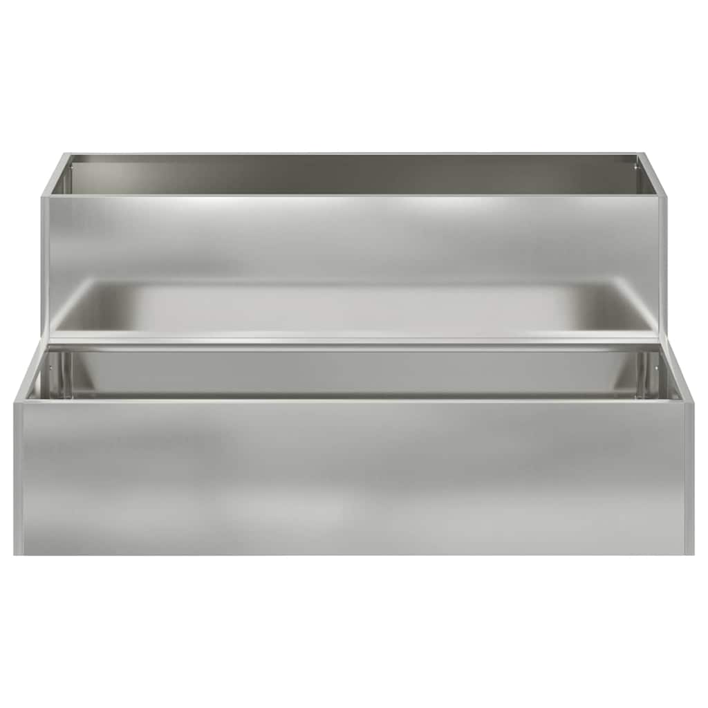 Vază pentru Grădină Argintiu 100 x 60 x 45 cm Oțel galvanizat GartenMobel Dekor