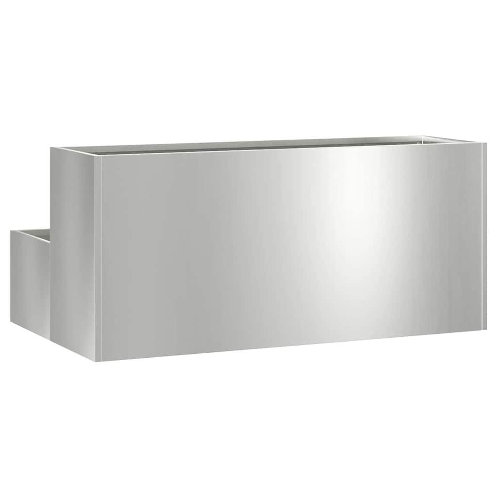 Vază pentru Grădină Argintiu 100 x 60 x 45 cm Oțel galvanizat GartenMobel Dekor