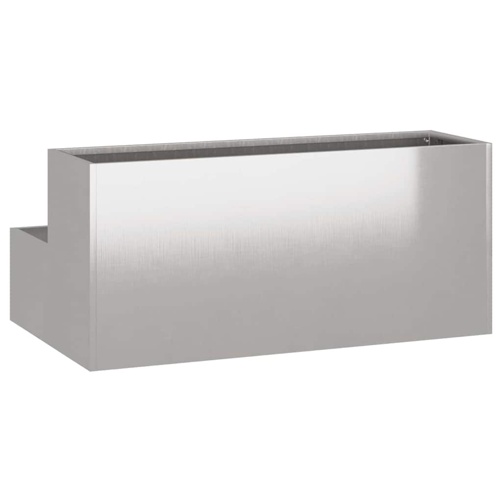 Vază pentru Grădină Argintiu 100 x 60 x 45 cm Oțel inoxidabil GartenMobel Dekor