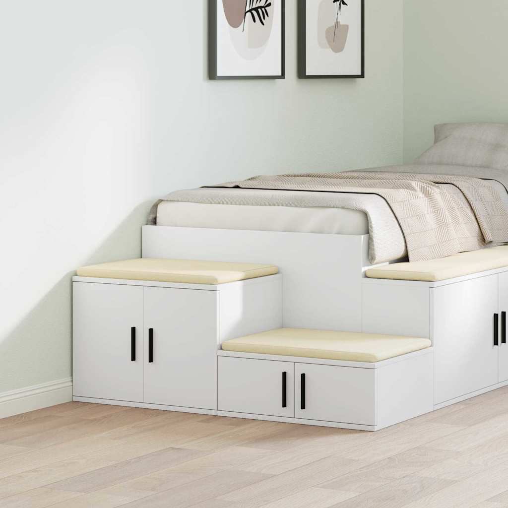 Dulap de depozitare Alb 127 x 41 x 40 cm Lemn compozit GartenMobel Dekor