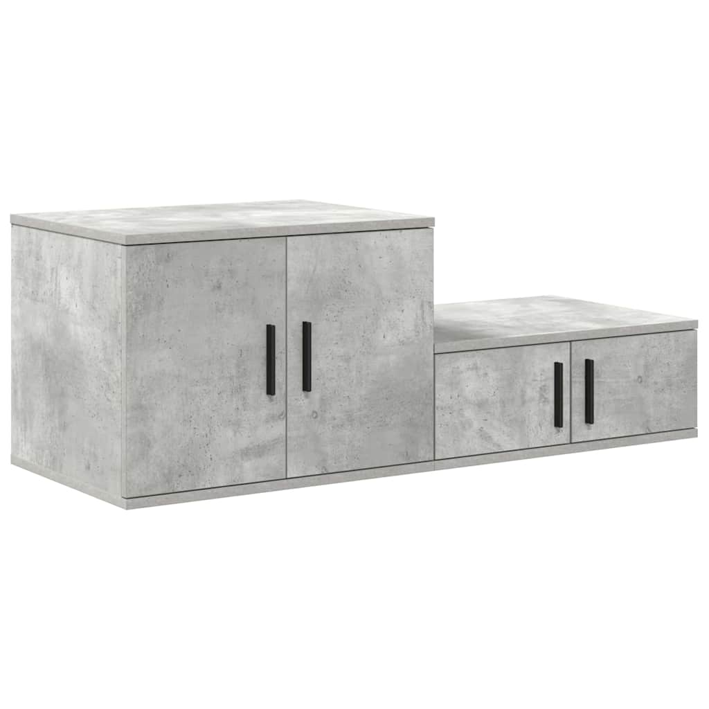 Dulap de depozitare Gri beton 103 x 41 x 40 cm Lemn compozit GartenMobel Dekor