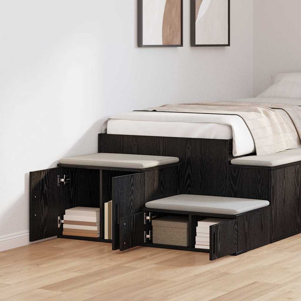 Dulap de depozitare Stejar negru 103 x 41 x 40 cm Lemn compozit GartenMobel Dekor