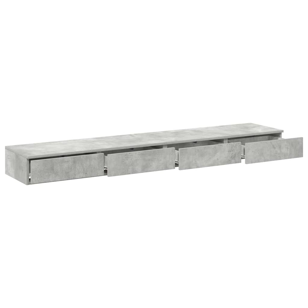 Sertare pentru pat Gri beton 200 x 36.5 x 16.5 cm Lemn compozit GartenMobel Dekor