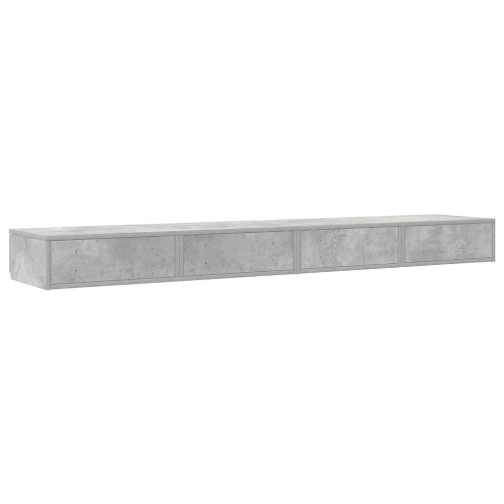 Sertare pentru pat Gri beton 200 x 36.5 x 16.5 cm Lemn compozit GartenMobel Dekor