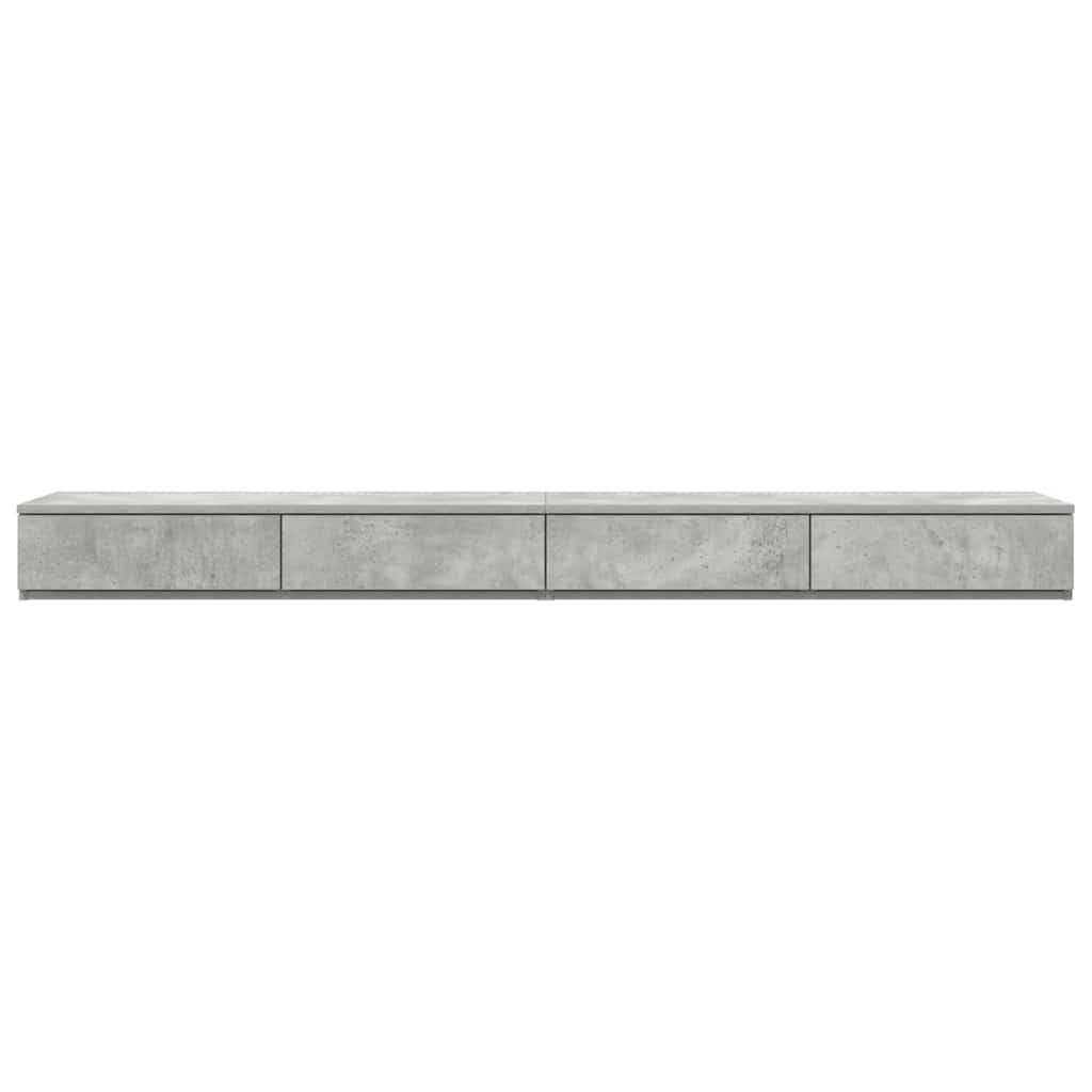 Sertare pentru pat Gri beton 200 x 36.5 x 16.5 cm Lemn compozit GartenMobel Dekor
