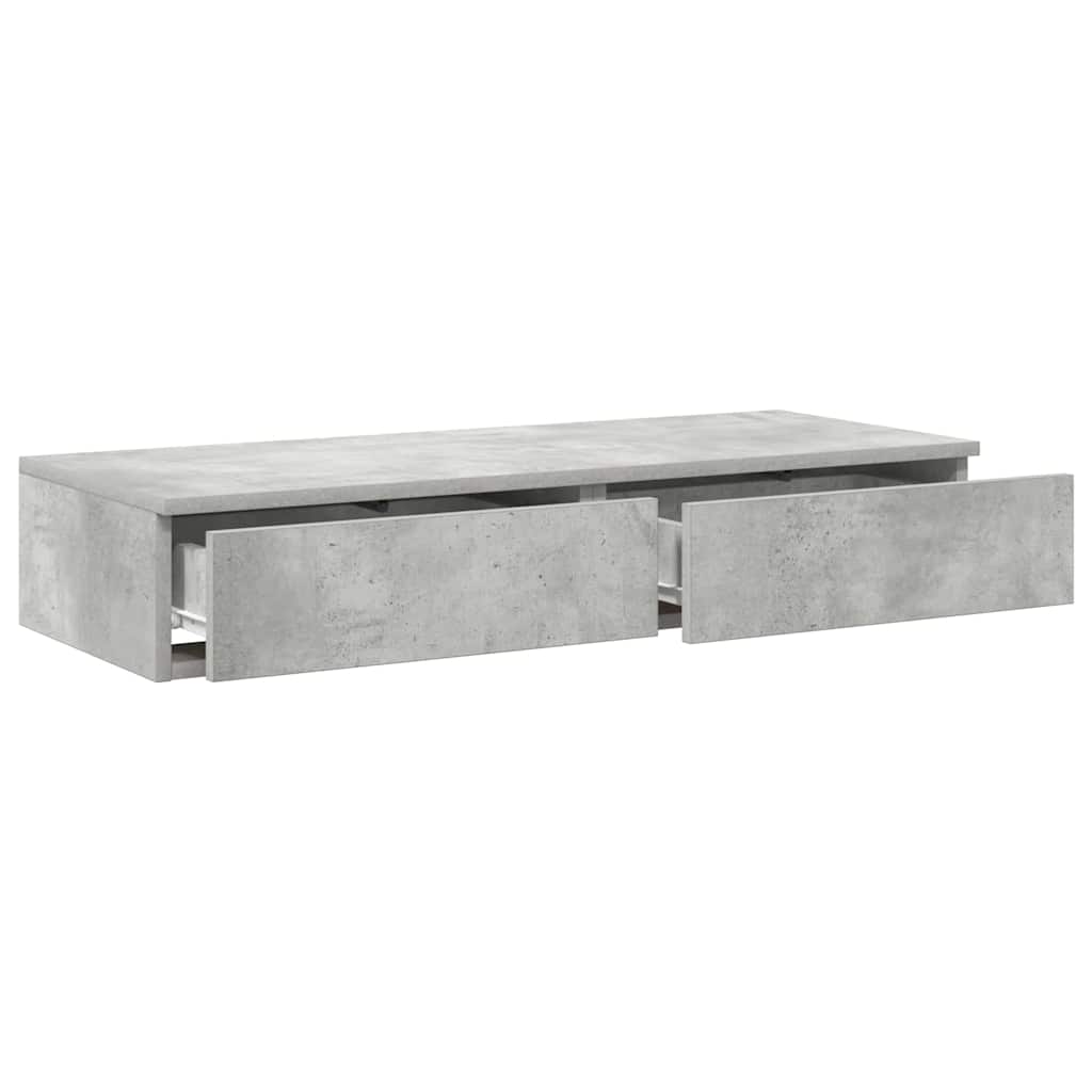 Sertare pentru pat Gri beton 80 x 36.5 x 16.5 cm Lemn compozit GartenMobel Dekor