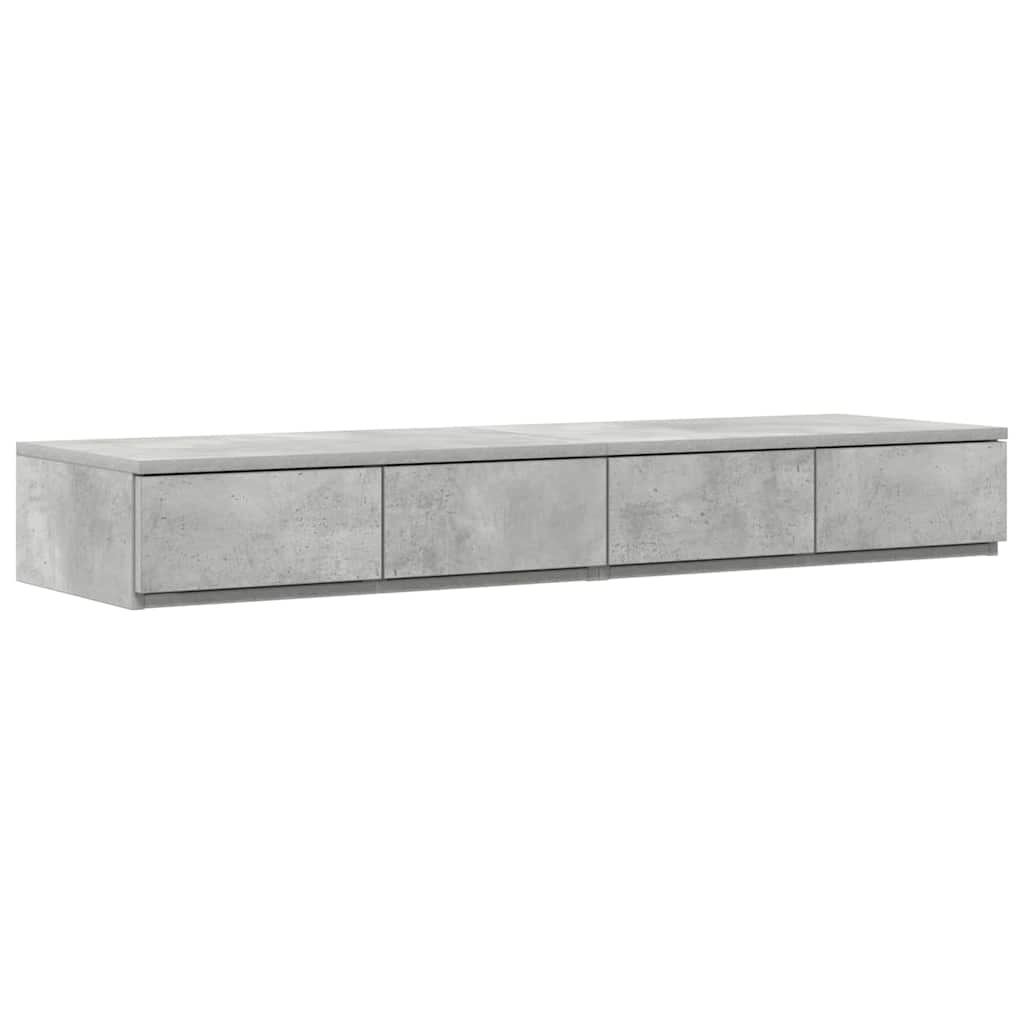 Sertare pentru pat Gri beton 120 x 36.5 x 16.5 cm Lemn compozit GartenMobel Dekor