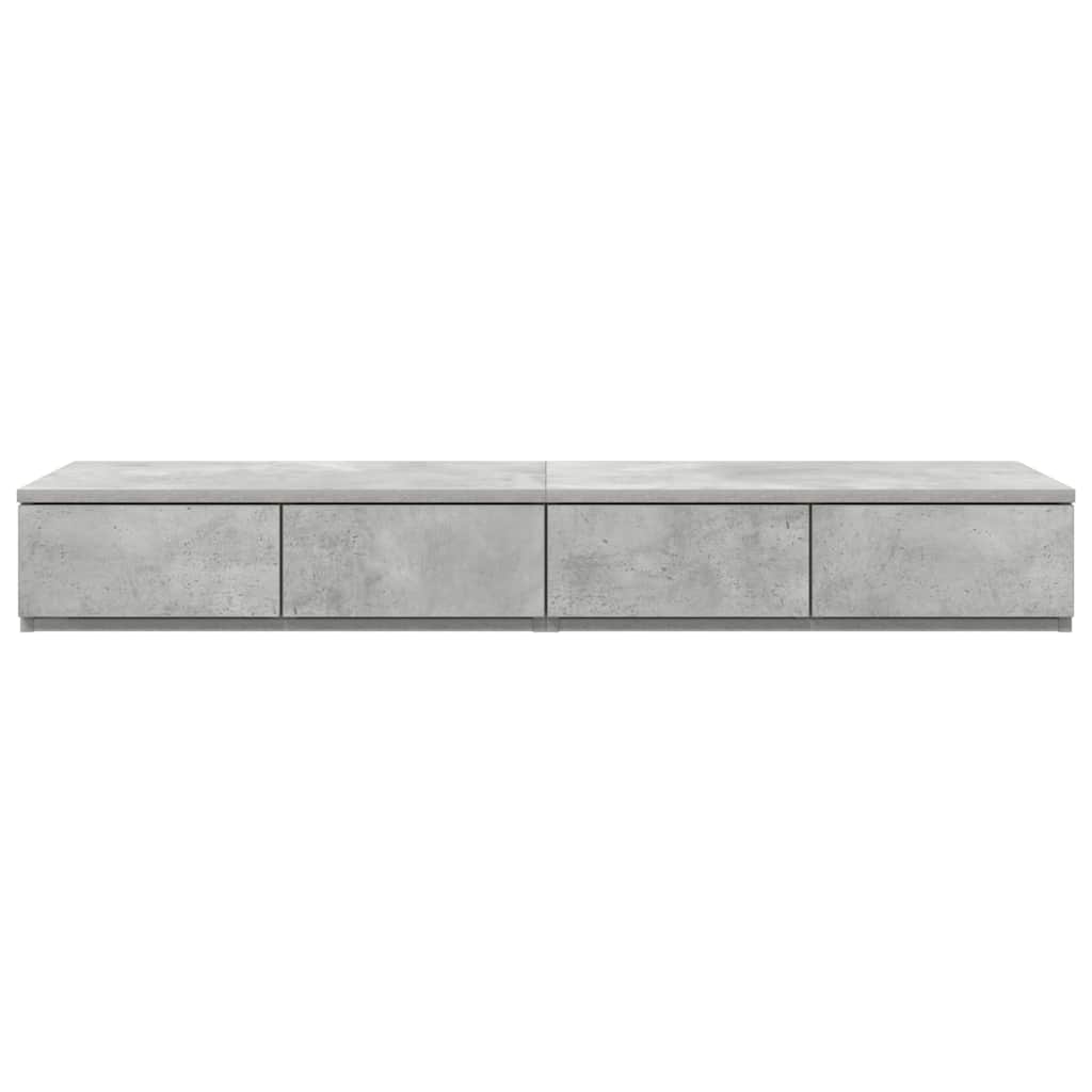 Sertare pentru pat Gri beton 120 x 36.5 x 16.5 cm Lemn compozit GartenMobel Dekor