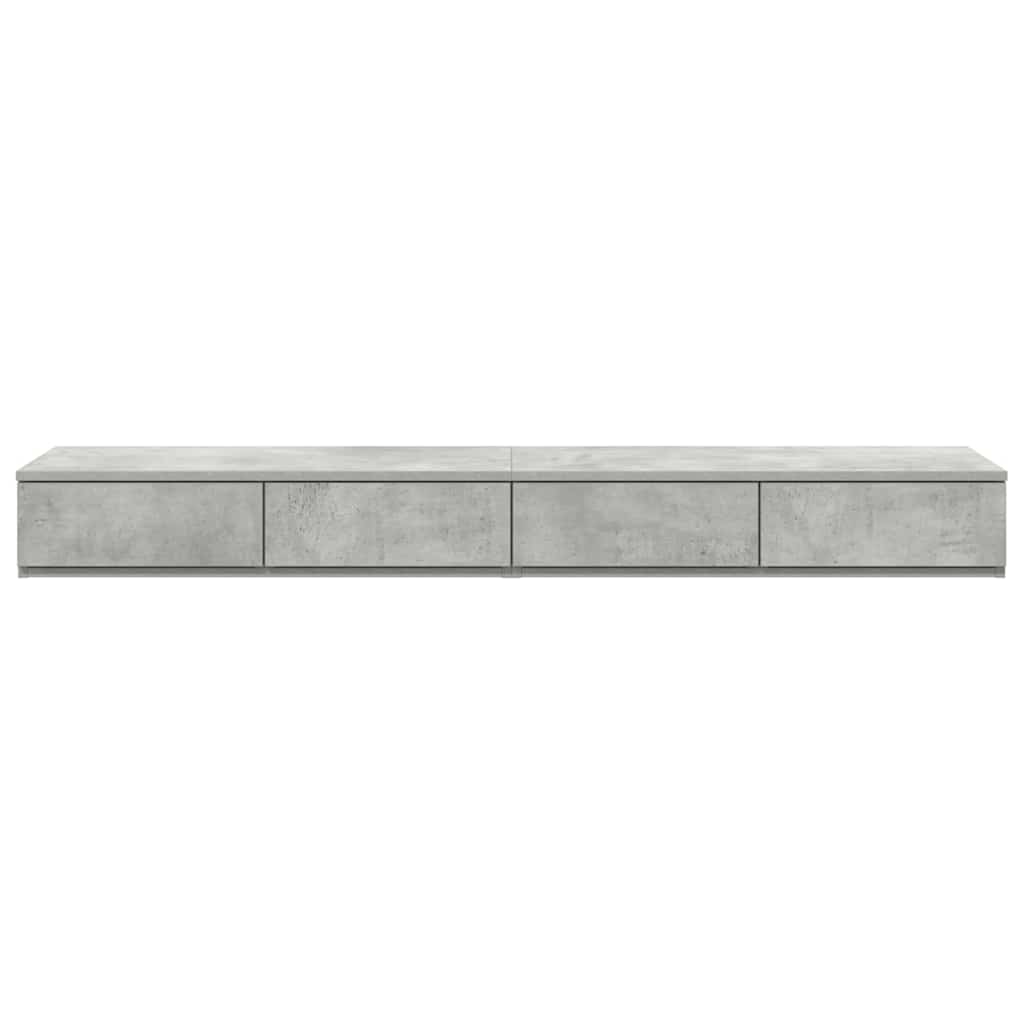Sertare pentru pat Gri beton 150 x 36.5 x 16.5 cm Lemn compozit GartenMobel Dekor