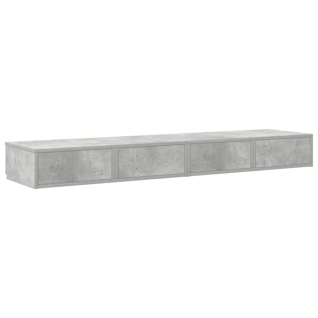 Sertare pentru pat Gri beton 150 x 36.5 x 16.5 cm Lemn compozit GartenMobel Dekor