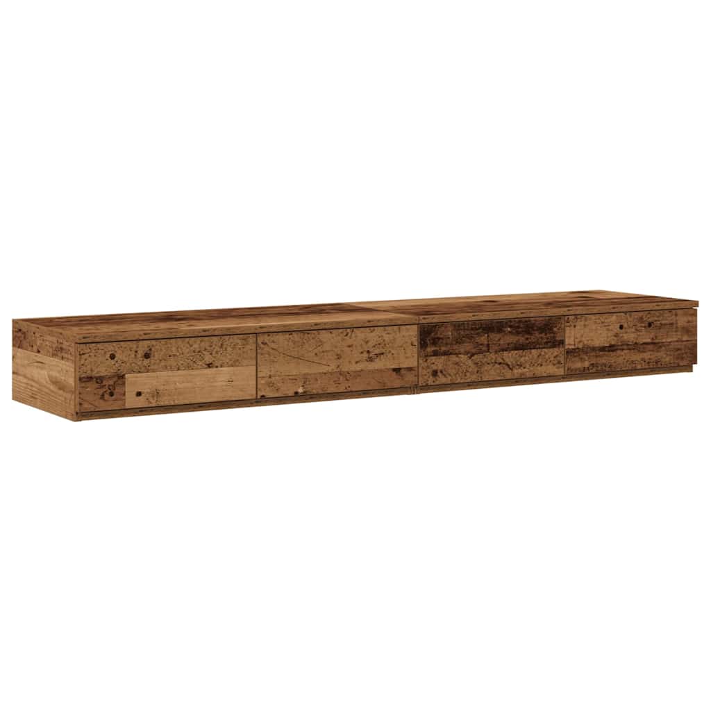 Sertare pentru pat cu sertar Lemn vechi 140 x 36.5 x 16.5 cm GartenMobel Dekor