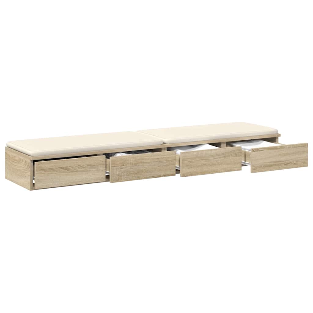 Sertare pentru pat cu sertar Stejar sonoma 140 x 36.5 x 16.5 cm GartenMobel Dekor
