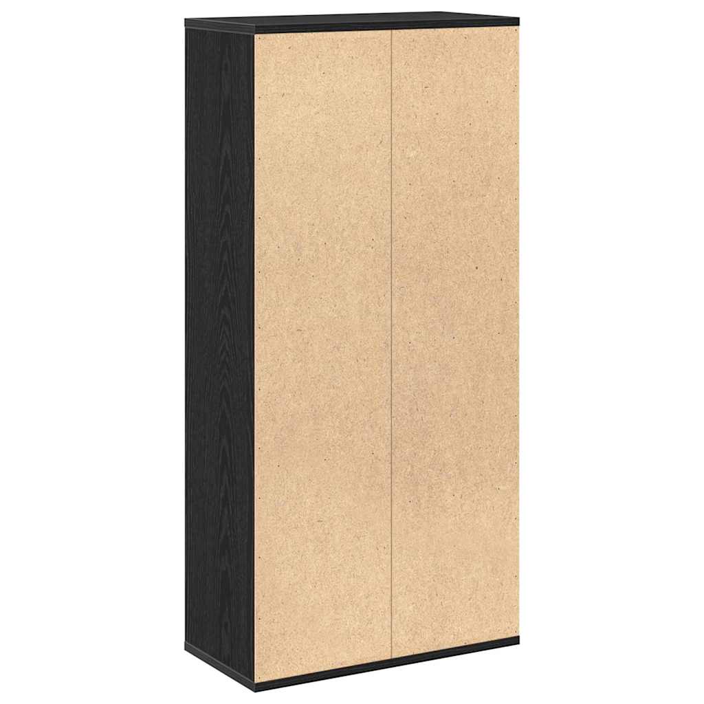 Raft Stejar negru 50 x 25 x 105 cm Lemn compozit GartenMobel Dekor