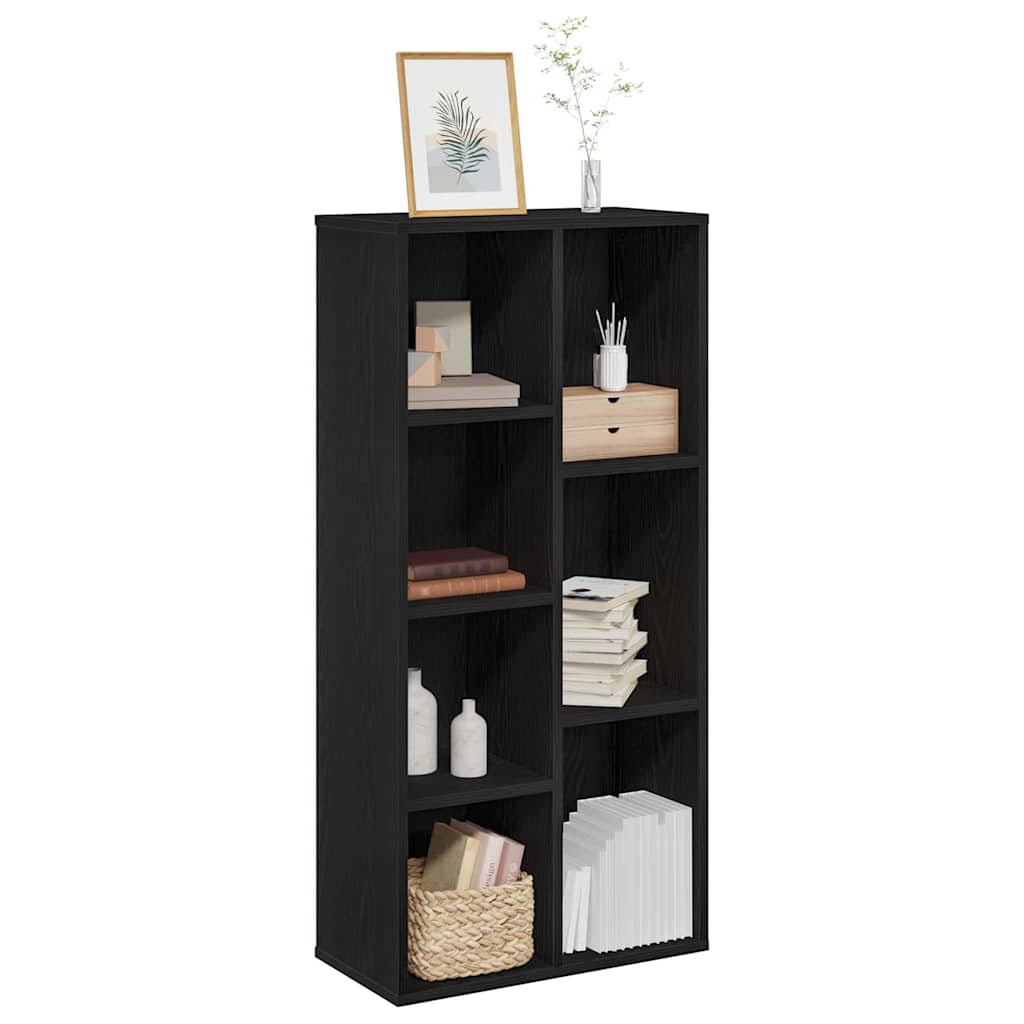Raft Stejar negru 50 x 25 x 105 cm Lemn compozit GartenMobel Dekor