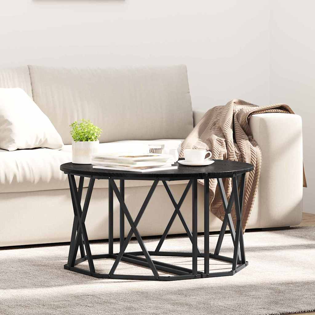 Masă de cafea Stejar negru 80 x 80 x 42 cm GartenMobel Dekor