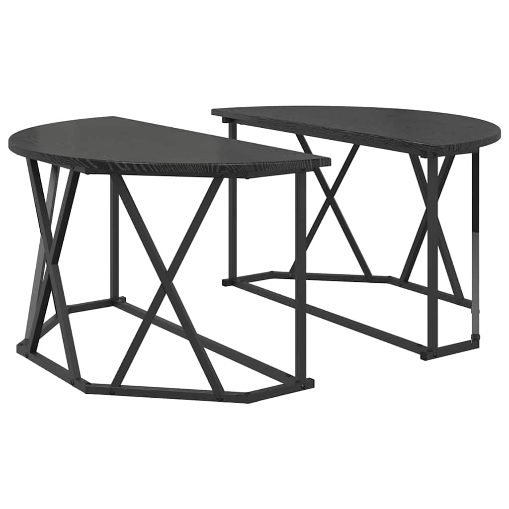 Masă de cafea Stejar negru 80 x 80 x 42 cm GartenMobel Dekor