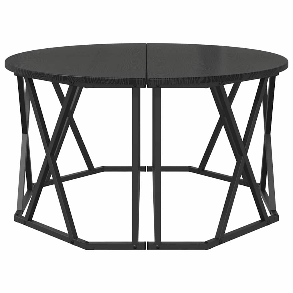 Masă de cafea Stejar negru 80 x 80 x 42 cm GartenMobel Dekor