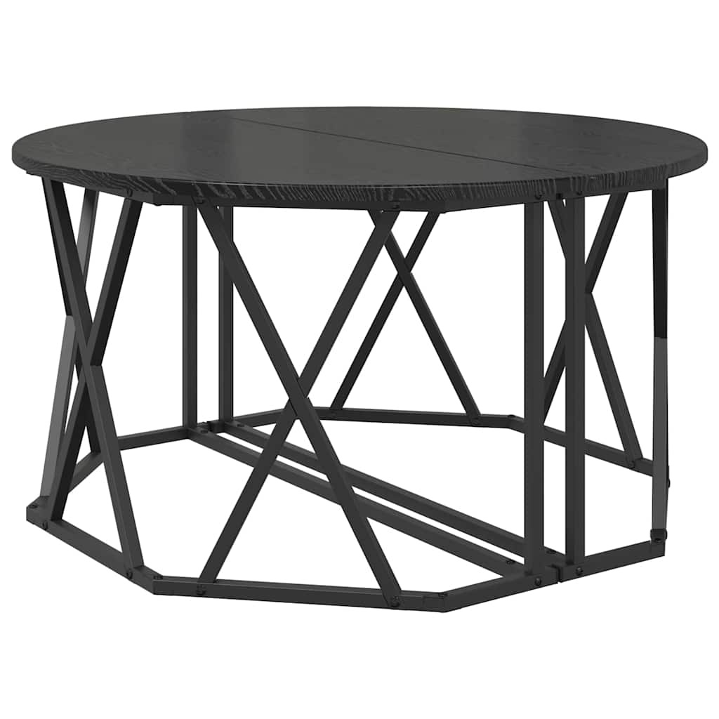 Masă de cafea Stejar negru 80 x 80 x 42 cm GartenMobel Dekor