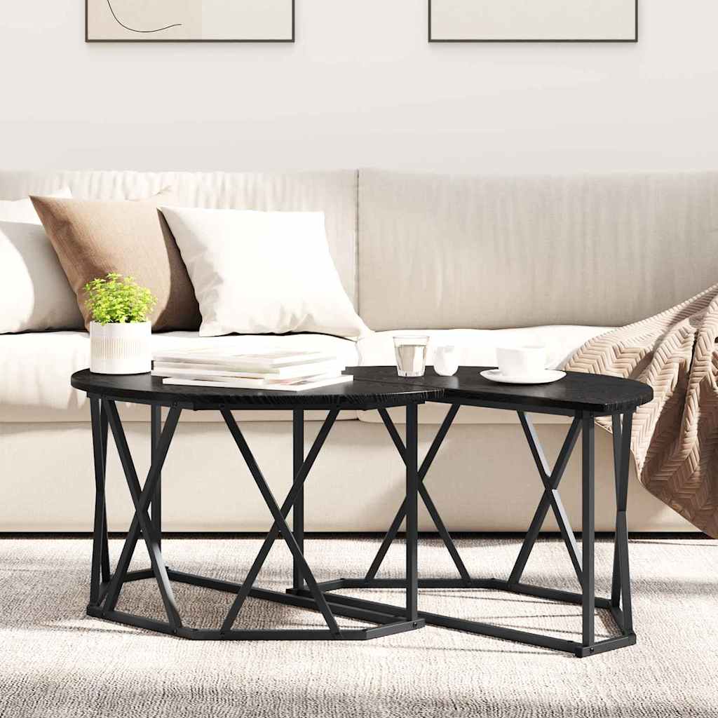 Masă de cafea Stejar negru 80 x 80 x 42 cm GartenMobel Dekor