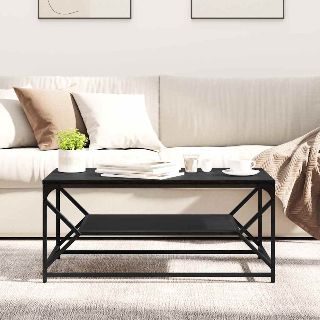 Masă de cafea Stejar negru 90 x 50 x 40 cm GartenMobel Dekor