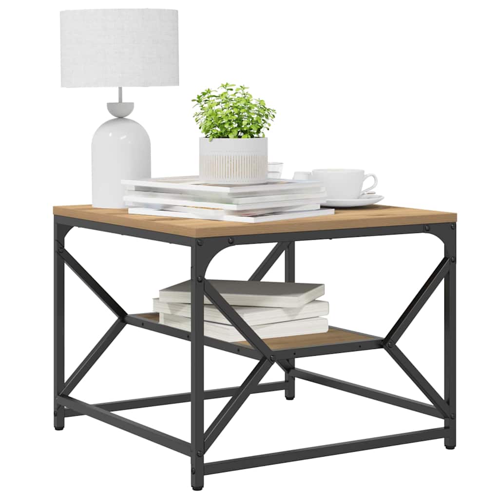 Masă de cafea stejar artizanal 51 x 50 x 40 cm GartenMobel Dekor