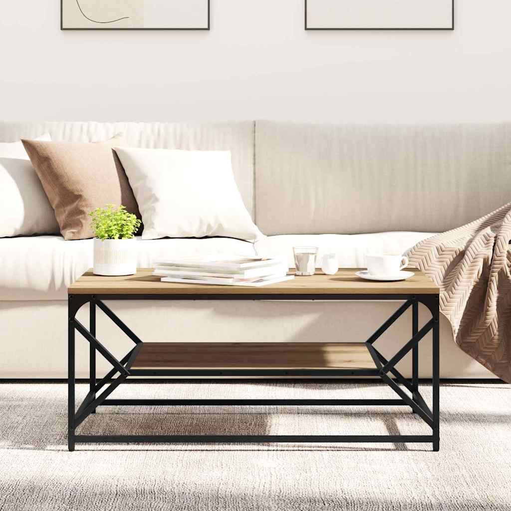 Masă de cafea stejar artizanal 90 x 50 x 40 cm GartenMobel Dekor