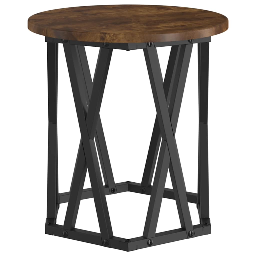 Masă laterală 2 pcs Stejar afumat 50 x 50 x 40 cm GartenMobel Dekor