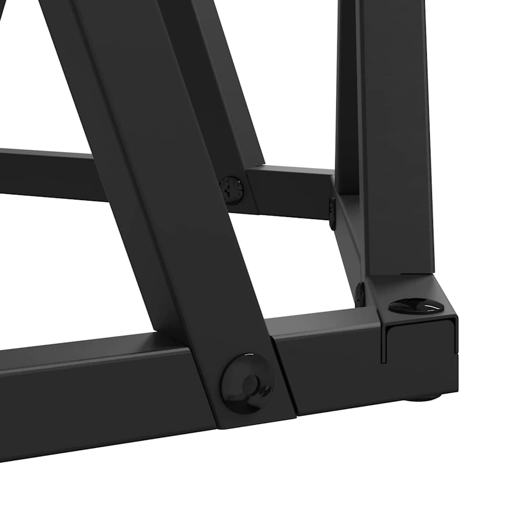 Masă laterală 2 pcs Stejar negru 50 x 50 x 40 cm GartenMobel Dekor