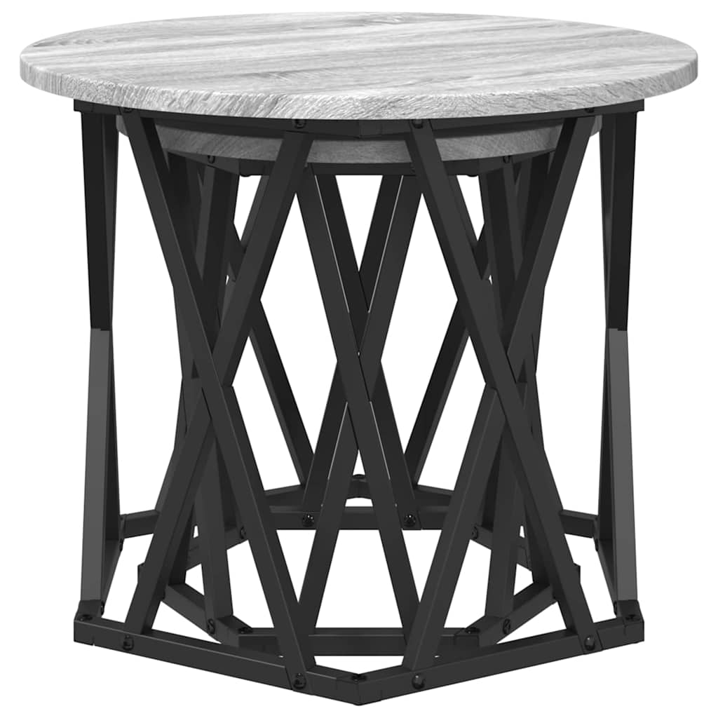 Masă laterală 2 pcs sonoma gri 50 x 50 x 40 cm GartenMobel Dekor