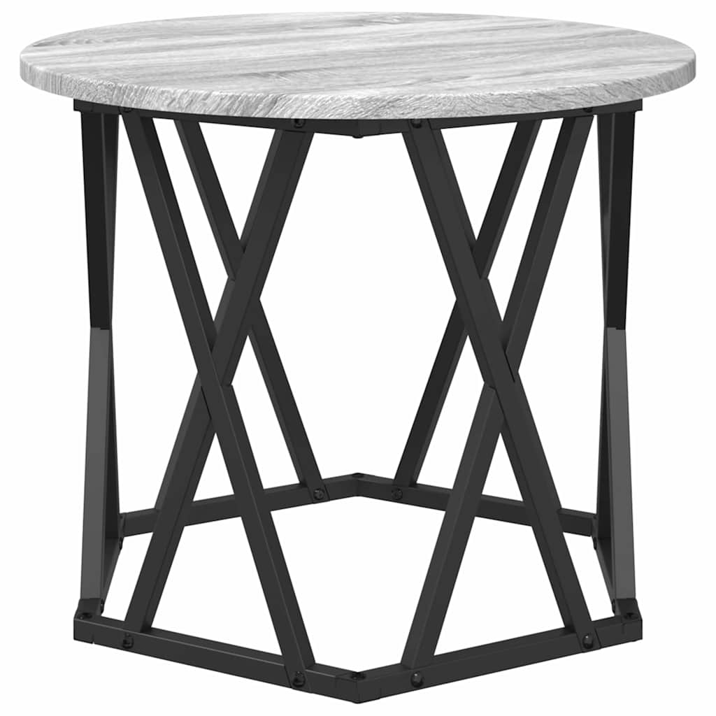 Masă laterală 2 pcs sonoma gri 50 x 50 x 40 cm GartenMobel Dekor