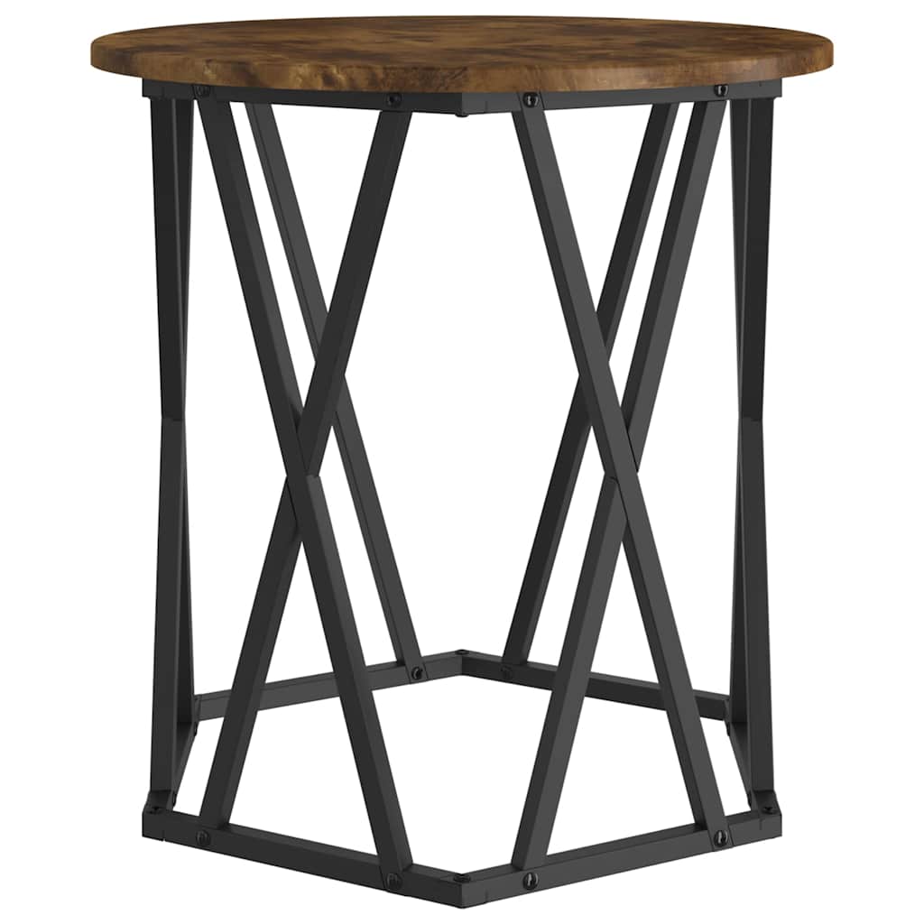 Masă de cafea 2 pcs Stejar afumat 50 x 50 x 50 cm GartenMobel Dekor