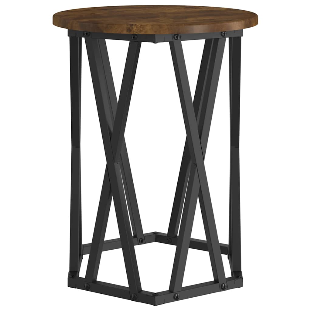Masă de cafea 2 pcs Stejar afumat 50 x 50 x 50 cm GartenMobel Dekor