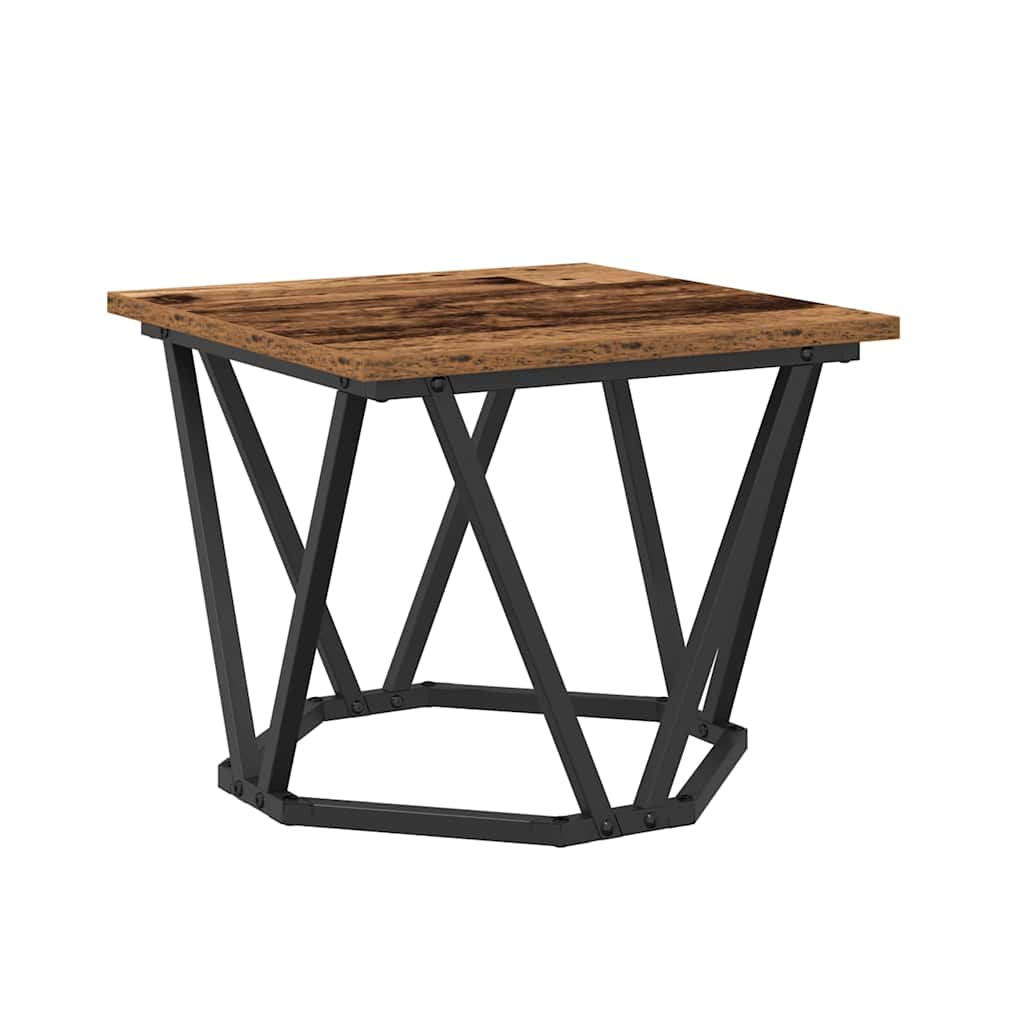 Masă de cafea 3 pcs Lemn vechi 50 x 50 x 40 cm GartenMobel Dekor