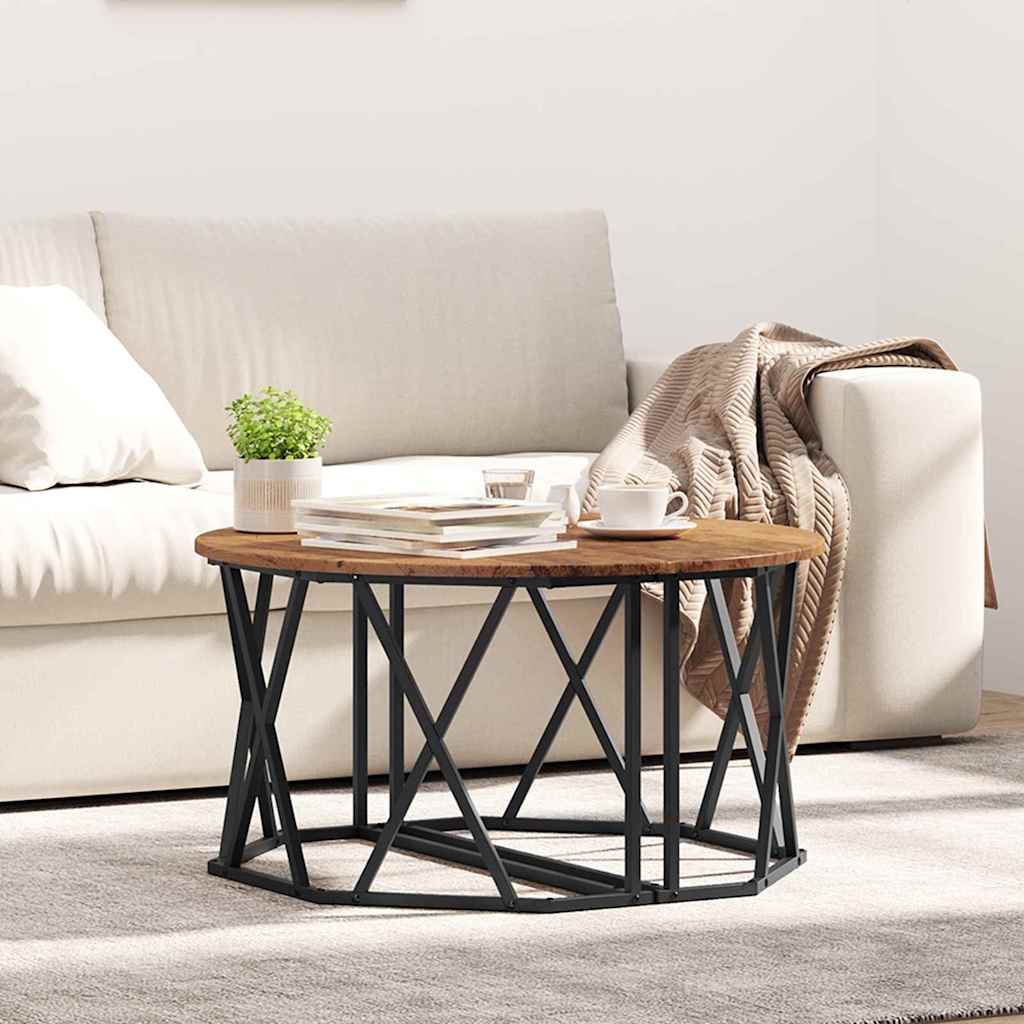 Masă de cafea Lemn vechi 80 x 80 x 42 cm GartenMobel Dekor