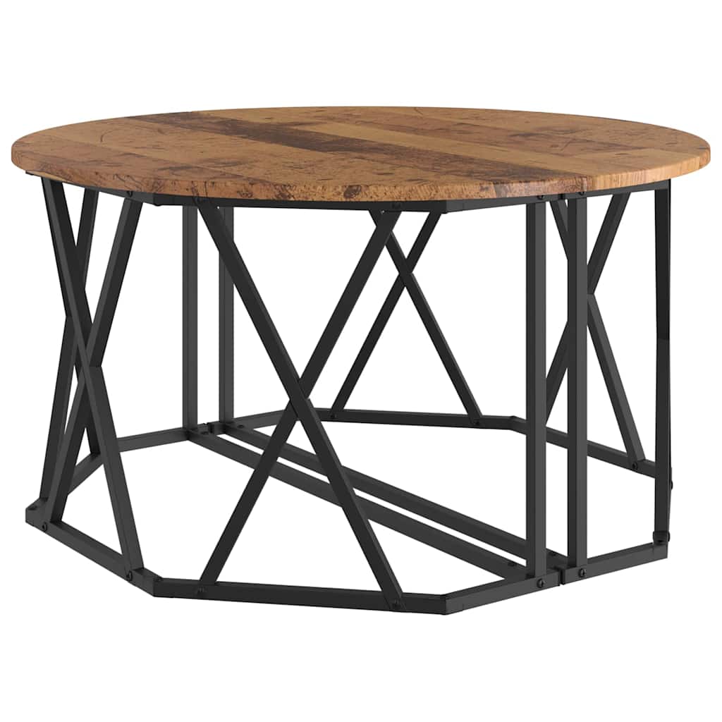Masă de cafea Lemn vechi 80 x 80 x 42 cm GartenMobel Dekor