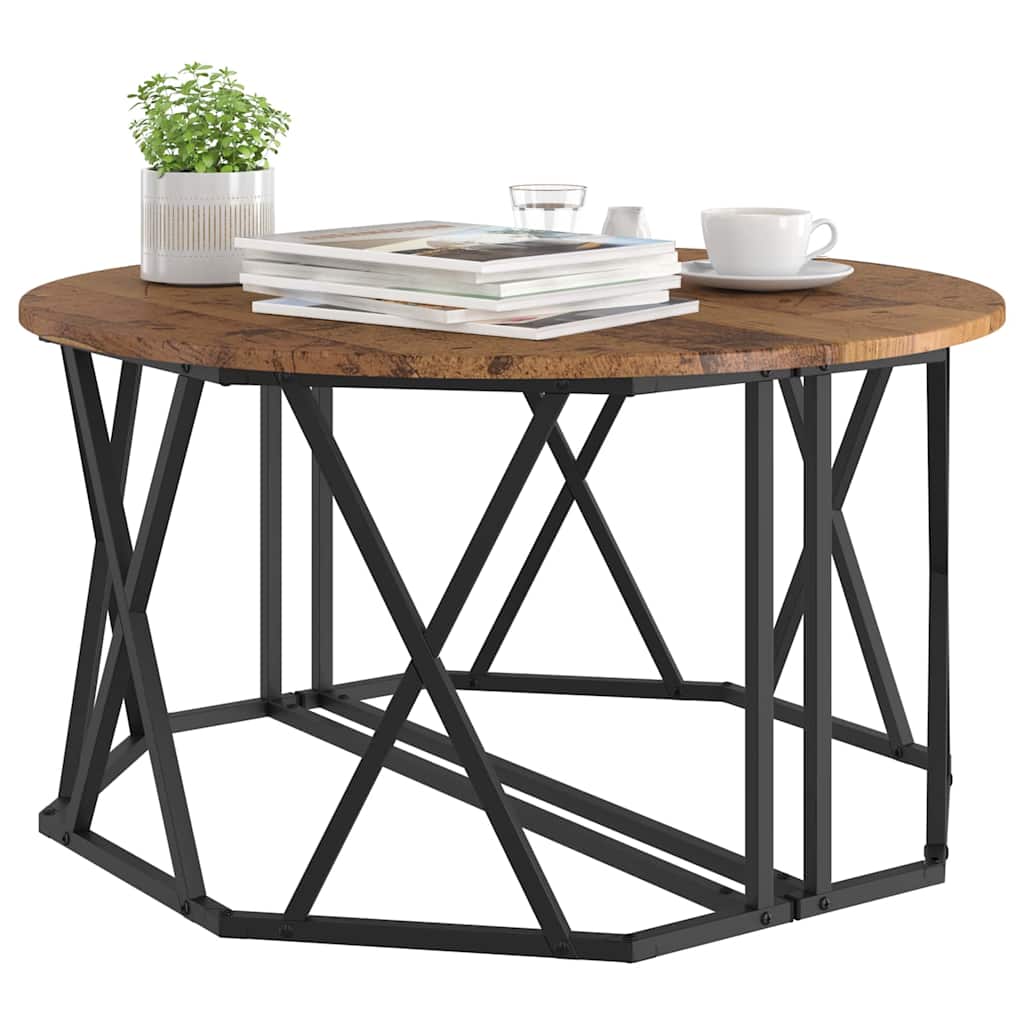 Masă de cafea Lemn vechi 80 x 80 x 42 cm GartenMobel Dekor