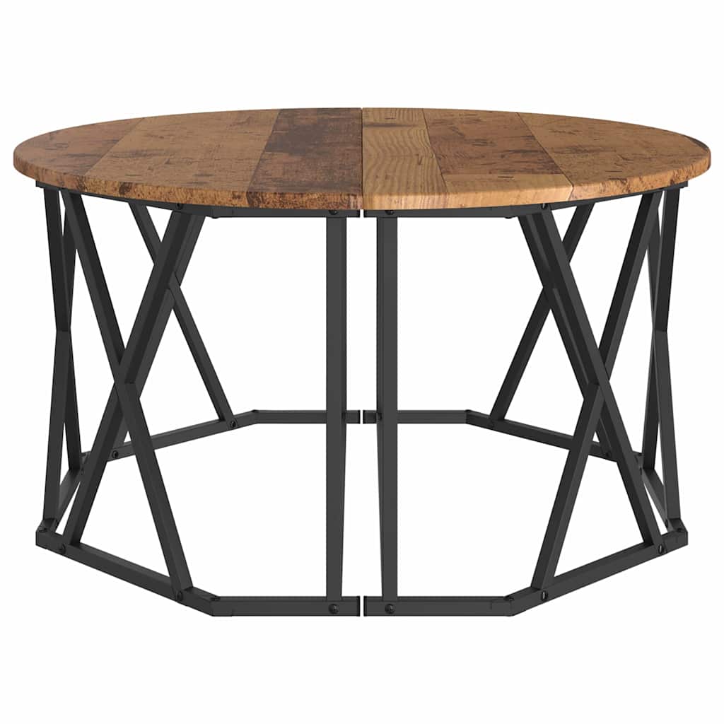 Masă de cafea Lemn vechi 80 x 80 x 42 cm GartenMobel Dekor
