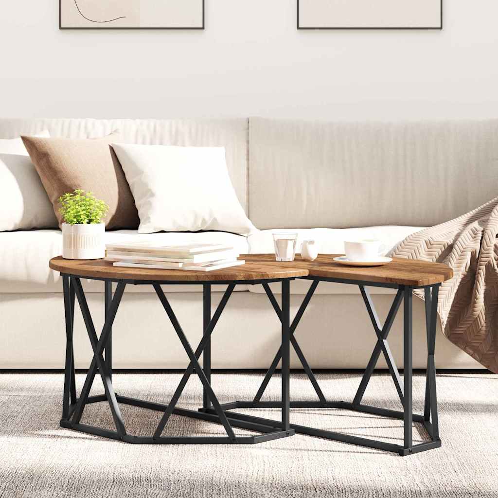 Masă de cafea Lemn vechi 80 x 80 x 42 cm GartenMobel Dekor